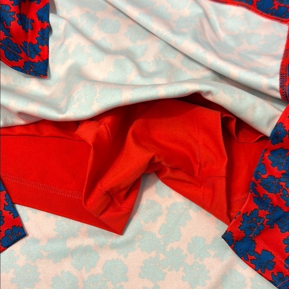J. Lindberg Red and Blue Mini Pencil Skirt for Casual Occasions - Picture 7 of 10